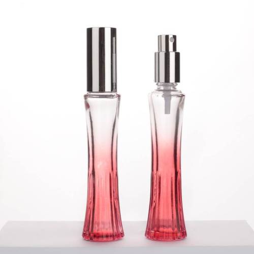 Custom Small Fancy Glass Refillable Perfume Bottles 20ml | Red Gradient Color