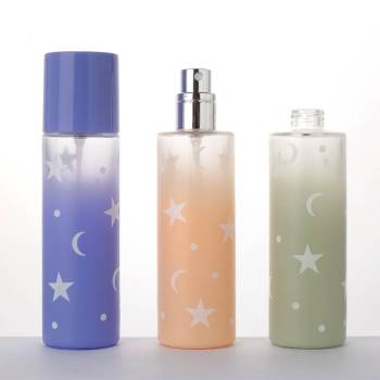 Custom Round 1 oz Glass Perfume Spray Bottles for Sale | Cylinder Shaped