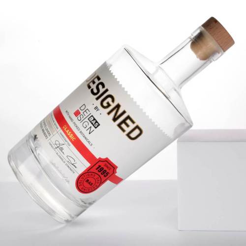 Custom 500ml 750 ml Glass Liquor Bottles with Corks for Vodka, Whiskey | Jersey Bottles