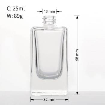 Empty Glass Fragrance Perfume Bottles 25ml Wholesale | Rectangle Shape