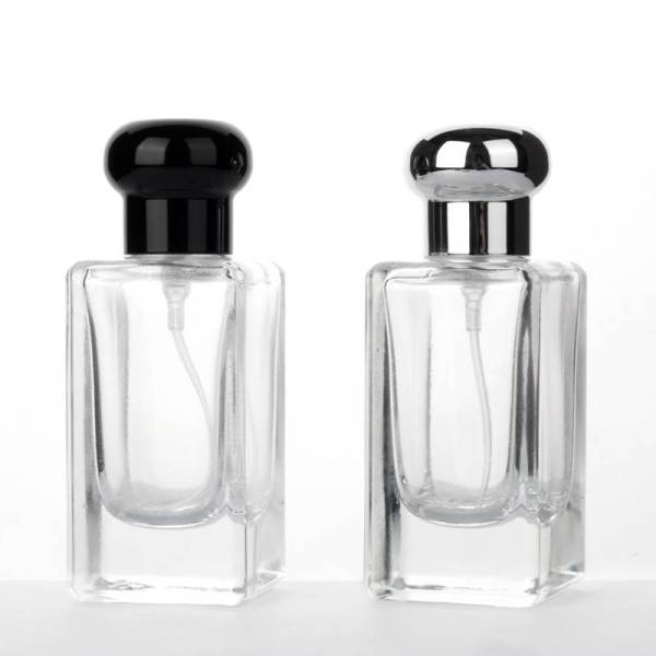 Bouteilles de parfum de parfum en verre vides 25 ml en gros | Forme rectangulaire