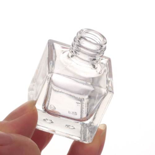 Custom Small Glass Car Perfume Diffuser Bottles 5ml | Square Shaped