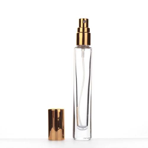 Petites bouteilles de parfum en verre rechargeables de voyage de 10 ml en gros | En forme de cylindre