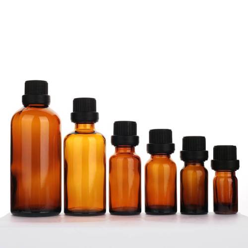 Amber Glass Tincture Essential Oil Bottles Wholesale | Aromatherapy Bottles with Tamper-evident Lids