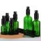 Custom Green Glass Pump Spray Bottles for Essential Oils, Toner
