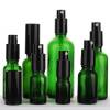 زجاجات رش بمضخة زجاجية خضراء مخصصة للزيوت الأساسية والحبر