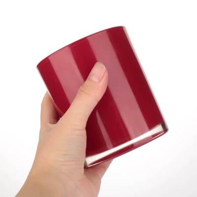 14 oz Glass Candle Jars Wholesale for Candle Making | Pink & Red