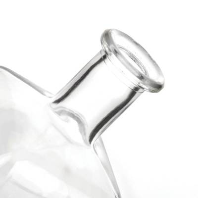 Custom 375ml Square Glass Liquor Bottles for Spirits, Rum, Vodka