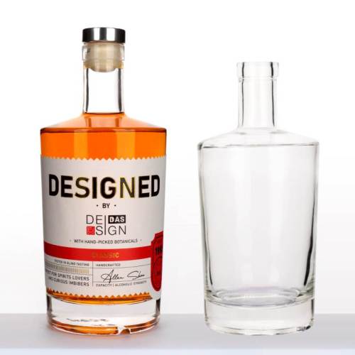 Bouteilles d'alcool en verre personnalisées de 500 ml 750 ml avec bouchons pour vodka, whisky | Bouteilles Jersey