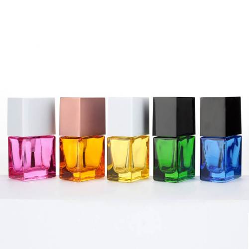 8ml Empty Gel Glass Nail Polish Bottles Wholesale | Flat Rectangular