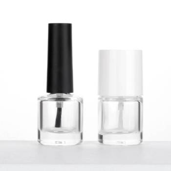 7ml Clear Empty Nail Polish Bottles Wholesale | Round