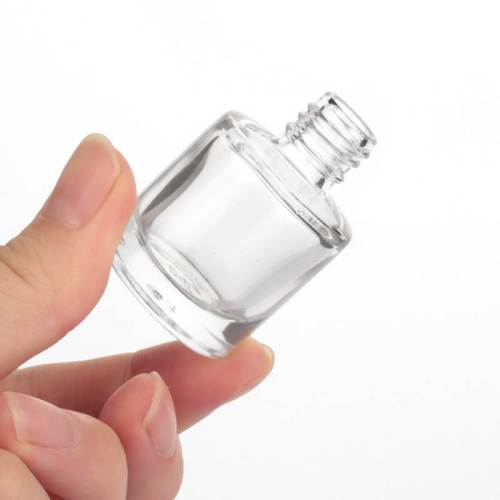 7ml Clear Empty Nail Polish Bottles Wholesale | Round