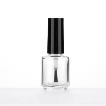 15ml Recycling Empty Glass Nail Polish Bottles with Brush Wholesale | Clear