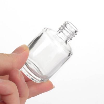 15ml Recycling Empty Glass Nail Polish Bottles with Brush Wholesale | Clear