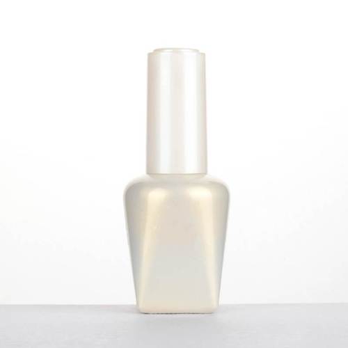 زجاجات طلاء الأظافر الهل الزجاجي الفارغة المخصصة 15 مل | أبيض لامع