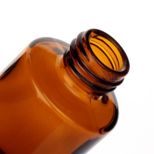 La pompe de lotion en verre ambré de cylindre met en bouteille la vente en gros avec la pompe blanche de traitement