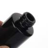 Bouteilles de lotion de pompe cosmétique en verre noir en gros avec pompe de traitement pour émulsion, sérum