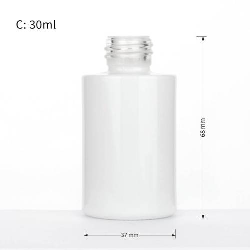 Wholesale 30ml Glass Makeup Cosmetic Oil Pump Bottles with Bamboo Pump
