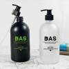 Vente en gros Distributeur de savon pour les mains Bouteilles à pompe en verre 375 ml 500 ml | Noir, Givré