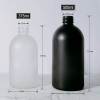 زجاجة مضخة زجاجية لصابون اليد بالجملة 375 مل 500 مل | أسود ، بلوري