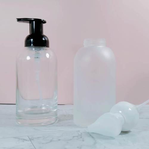 Glass Foaming Soap Dispenser Hand Sanitizer Bottles Wholesale 250ml 375ml