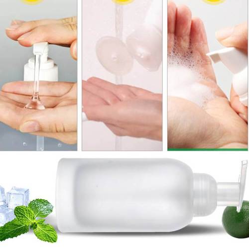 Dispensador de jabón espumoso de vidrio, botellas desinfectantes para manos, venta al por mayor, 250ml, 375ml