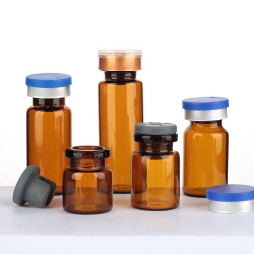 Botellas de viales de vidrio tubulares de inyección de ámbar para venta al por mayor de productos farmacéuticos | Material de borosilicato