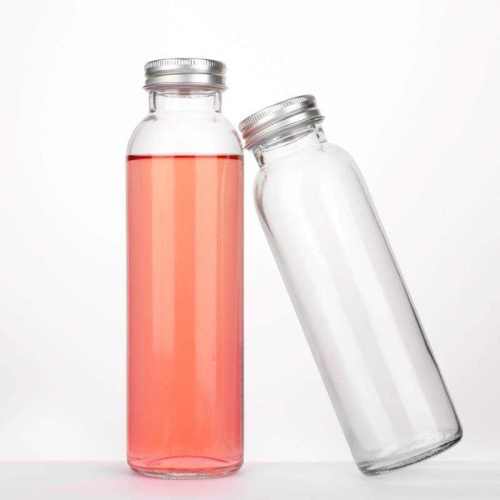 Vente en gros de bouteilles en verre de jus de pomme orange avec couvercles | Bouteilles de boissons en verre 250 ml 350 ml 500 ml