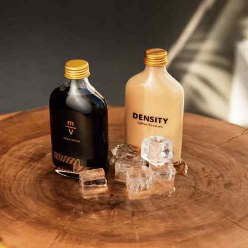 Wholesale Flat Cold Brew Coffee Glass Bottles | Fruit Glass Juice Bottles with Lids