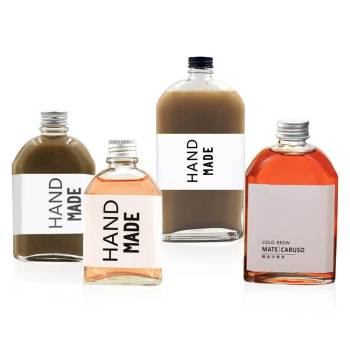 Custom Glass Beverage Juice Bottles | Cold Brew Coffee Bottles | Slope Shoulder