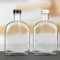 Custom Flat Flask Glass Juice Bottles for Juicing, Beverage, Milk Tea | 300ml