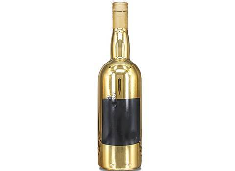 customize gold liquor bottle