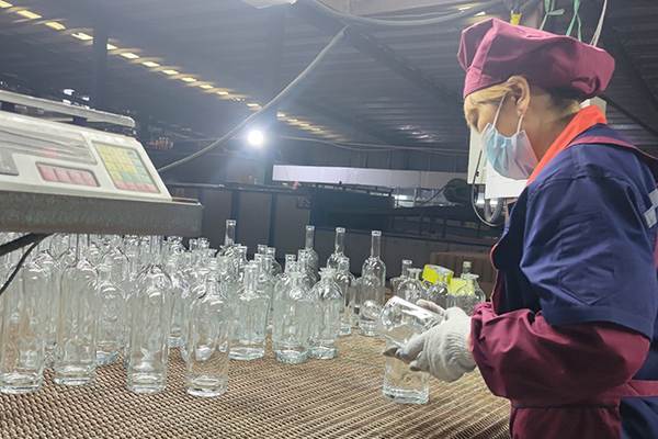 liquor glass bottle inspection