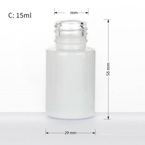15 ml de petits flacons compte-gouttes en gros | Givré, clair, couleur blanche