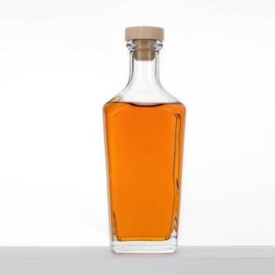 Customized 750 ml Glass Liquor Bottles for Sale | Irregular Shaped