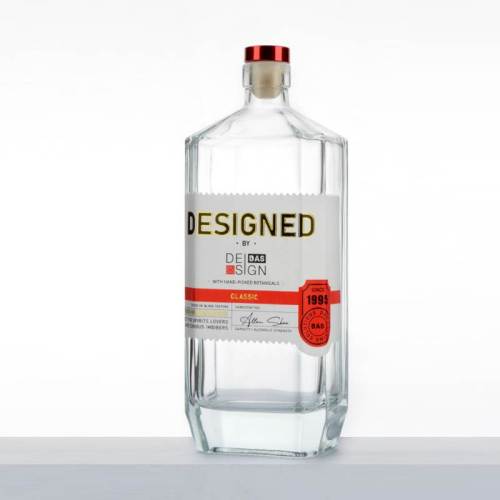 Customized 750ml Glass Spirit Bottles for Liquor | Flat Square