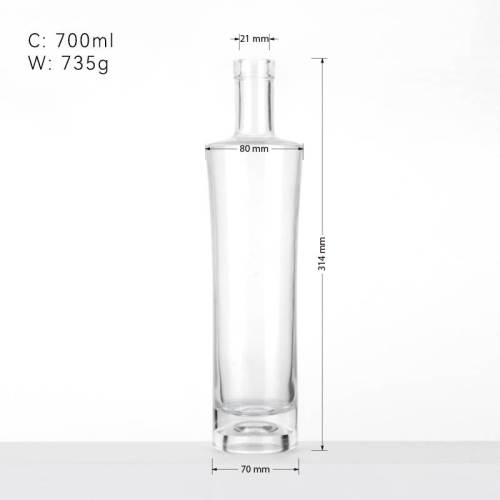 Custom 700ml Glass Spirit Bottles | Glass Alcohol Bottles for Sale