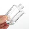 Vente en gros de bouteilles en verre carrées transparentes pour huiles essentielles | 20ml 30ml