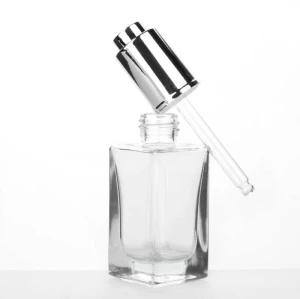 Wholesale Clear Square Glass Bottles for Essential Oils | 20ml 30ml