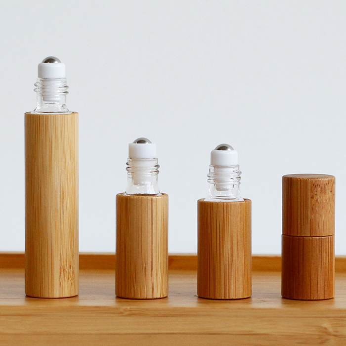 Bamboo Roll On Bottles for Essential Oils 