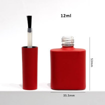 Bulk 12ml Empty Nail Polish Bottles | Flat Colorful Manicure Bottles