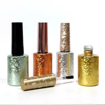 10ml Round Nail Polish Bottles Wholesale | Colorful Electroplating