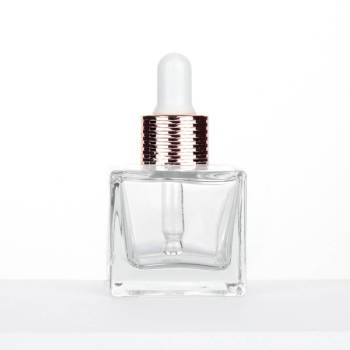 Wholesale 30ml Square Glass Dropper Bottles for Serum, Essential Oils