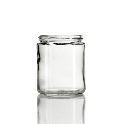 Custom Clear Glass Cosmetic Jars with Lids | Straight Sided Glass Cream Jars Wholesale