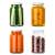 Custom 600ml Glass Food Storage Jars | Pickle Jars with Lids