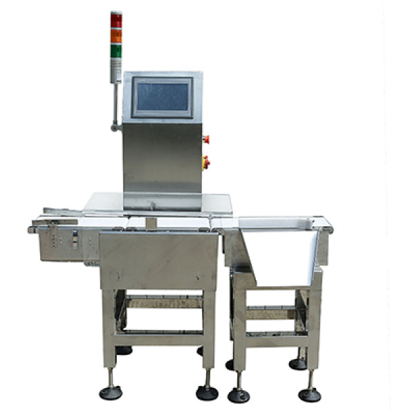 High speed check weigher with rejector