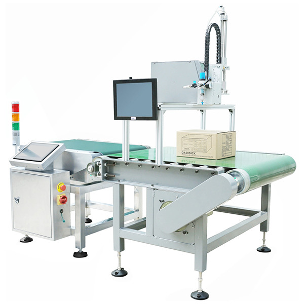 checkweigher with labeling machine