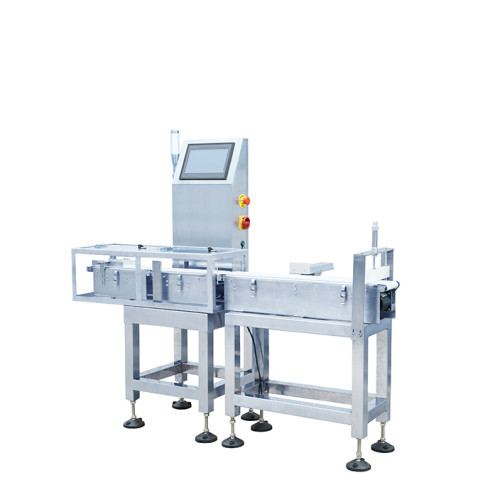 High speed check weigher with rejector