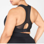 Custom High Support Plus Size Front Zip Racerback Sports Bras with Cool Mesh-Aktik
