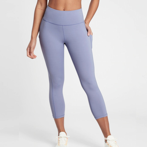 Leggings taille haute personnalisés avec contrôle du ventre Capri Plus taille avec poches-Aktik